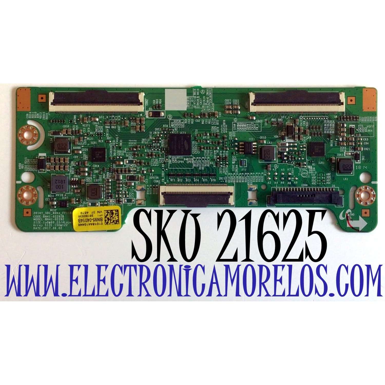 T-CON PARA TV SAMSUNG / NUMERO DE PARTE BN95-04014B / BN41-02292B / 2016Y_SDC_60HZ_FF11B / BN9504014B / PANEL CY-JM032BGLV1H / MODELO UN32M5300 / UN32M5300AFXZA / UN32M5300AFXZA FA02